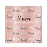 Allenjoy Sweet 21th Birthday Backdrop Step and Repeat Diamons for Girl