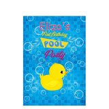 Allenjoy Swimming Pool Custom Backdrop Little Yellow Duck for First Birthday Party
