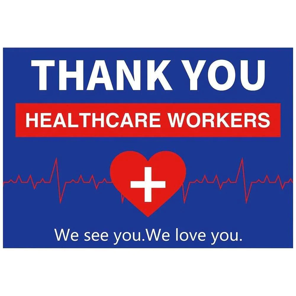 Allenjoy Thank You Healthcare Workers Red Cross Logo We See You We Love You - Allenjoystudio