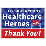 Allenjoy To Our  Essential Employees & Healthcare Workers Heroes  Thank You Garden Sign Banners