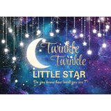 Allenjoy Twinkle Twinkle Little Star Gold Glitter Galaxy for Newborn