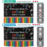 Allenjoy Welcome Back To School Here I come Colorful Pencil Backdrop - Allenjoystudio