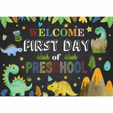 Allenjoy Welcome Dinosaur First Day of Preschool Backdrop