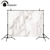 Allenjoy White Marble Texture with Natural Gray Pattern for Party Backdrop Polyester