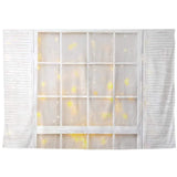 Allenjoy White Shutters Window Backdrop Christmas Baby Shower Background Photobooth - Allenjoystudio