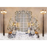 Allenjoy White Winter Backdrop for Christmas Family Portrait - Allenjoystudio