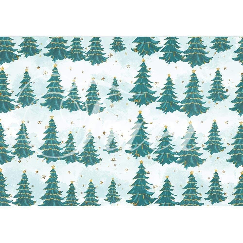 Allenjoy Winter Backdrop Forest Pine Snowland Little Star for Christmas Backdrop - Allenjoystudio
