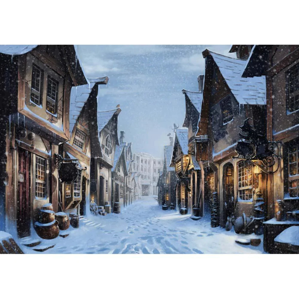 Allenjoy Winter Street Backdrop for Christmas Children Backdrop - Allenjoystudio
