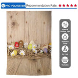 Allenjoy Hickory Wood Easter Eggs Straw Backdrop for Photography - Allenjoystudio