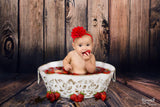 Allenjoy Wooden Board Photography Backdrop for Baby
