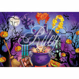 Allenjoy Halloween Magic Witches Outdoor House Kidsphotography Backdrop